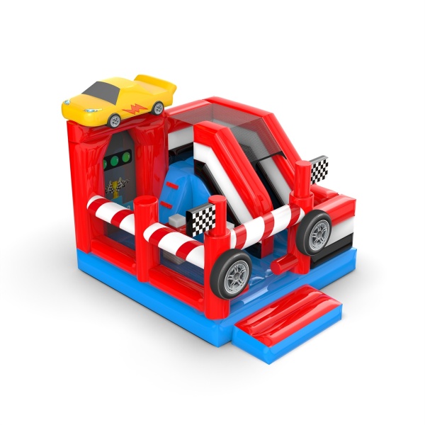 Nafukovacia atrakcia so šmykľavkou - combo automobilové