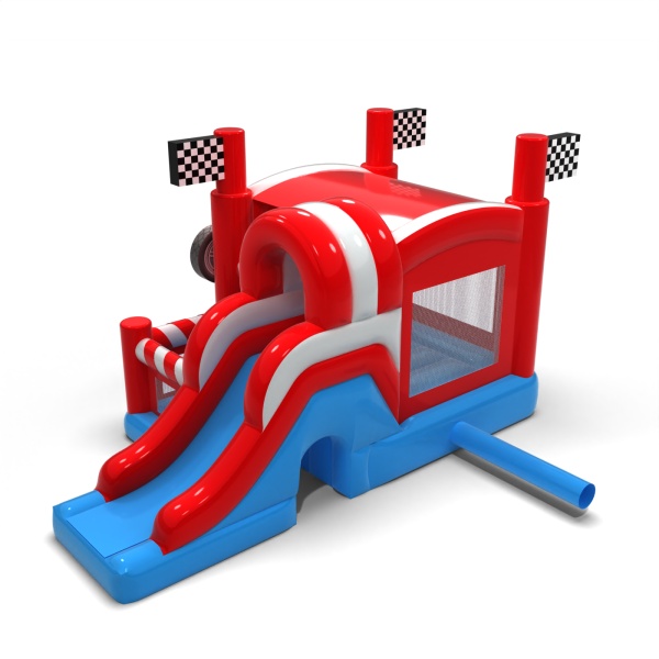 Nafukovací hrad combo s motívom áut