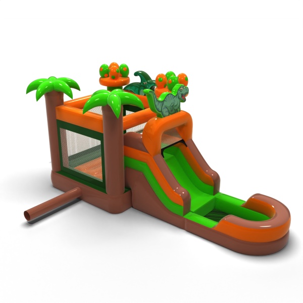 Vodná šmykľavka so skákacou časťou Dino