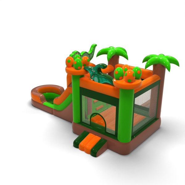 Vodná šmykľavka so skákacou časťou Dino