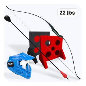 SÚPRAVA Archery Tag Premium 22 lbs - pre 12 hráčov - rýchle šípy