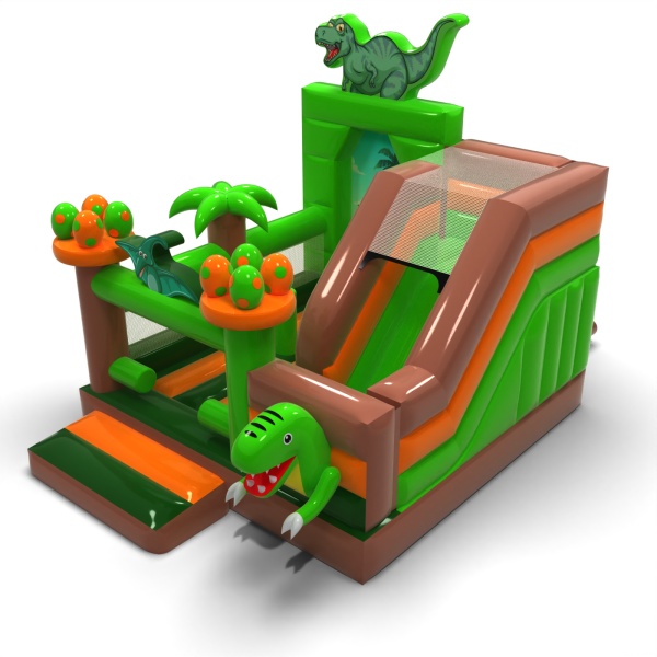Nafukovacia atrakcia so šmykľavkou - Dinosaury combo