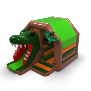 Tlama dinosaura - nafukovacia atrakcia so šmykľavkou