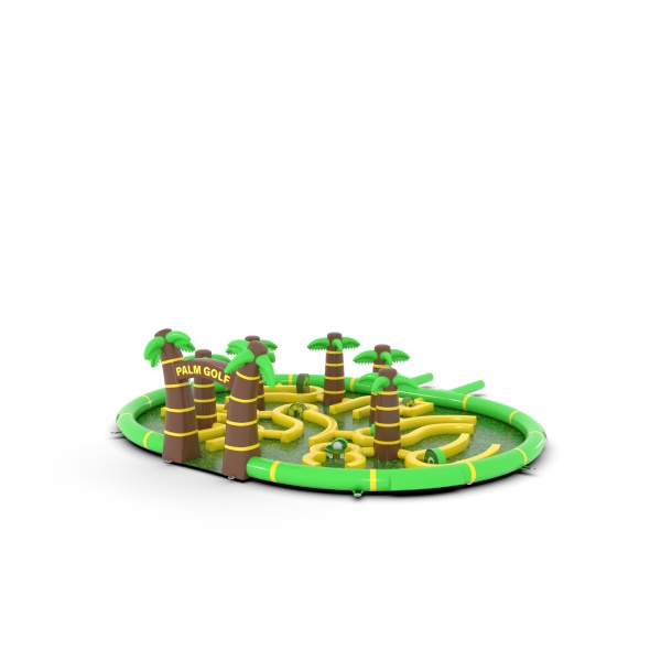 Nafukovací minigolf v motíve safari