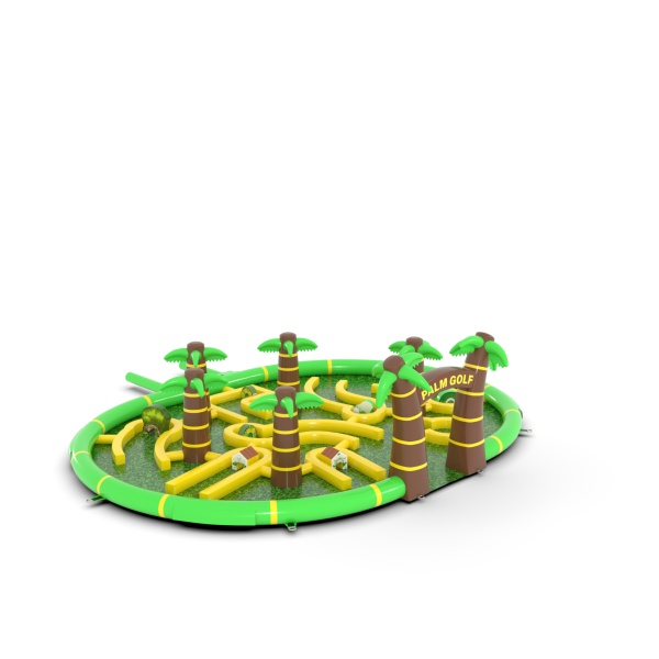Nafukovací minigolf v motíve safari