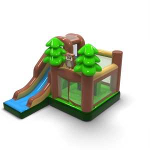 Kombinovaný lesný skákací hrad