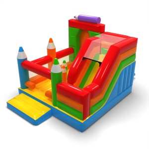 Nafukovačka so šmykľavkou -...