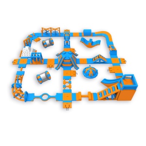 Nafukovací vodný park Pi...