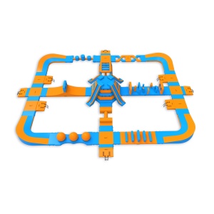 Nafukovací vodný park Fi...